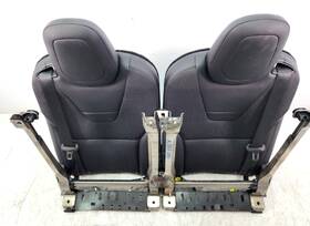 3123708-02-a Tesla 16-20 Model X Rear Right Left Side 3rd Row Upper Seat Leather Black