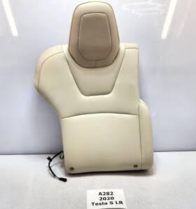 9876535-01-a Tesla 16-20 Oem Model S Rear Right Passenger Seat Upper Cushion Leather Beige