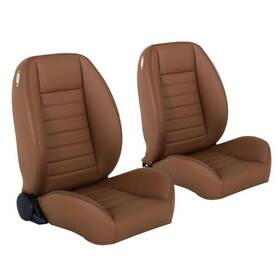 47-9251-511-brs Tmi Pro Low-back Cruiser Collection Saddle Brown Bucket Seats With Stitching