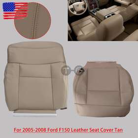 Topgearsltd 710422631637 For 2004 Ford F-150 Fx4 Leather Seat Cover Driver Bottom And Lean Back Tan Us Topgearsltd 710422631637 For 2004 Ford F-150 Fx4 Leather Seat Cover Driver Bottom And Lean Back Tan Us