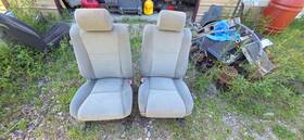 202-51046r Toyota 2007 Tundra Front Seat Set Gray
