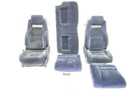202.to1v89 Toyota 1989 Supra Mk3 Oem Front And Rear Set Blue Cloth Seats