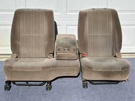 Toyota 71051-0c030 2000-2004 Tundra Front Seat Bench Split 60/40 Cloth Manual Flip Down Console