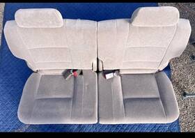 79021-0c050-e1 Toyota 01-07 Sequoia 3rd Row Rear Seats Left And Right Set Tan Biege Cloth Oem