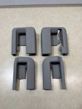 79968-0r010 Toyota 2006-2012 Rav4 Set Of Trims Rear 2nd Row Seat Track End Cover Gray