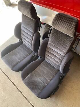 Fx16gts Toyota 87 88 Fx16 1987 Corolla Ae82 4ag Fx Gt Gt-s Gts Black Bucket Seats