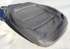 1603857-snq Volkswagen Genuine Jetta Mk5 Gray Vinyl Seat Lower Cover Heated Oem Skin