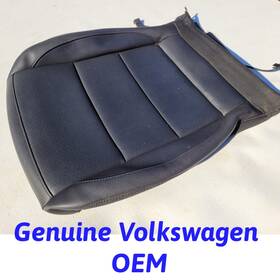 1943180-wly Volkswagen Genuine Jetta Mk5 Black Heated Seat Cover Skin Vinyl Oem