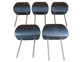 1j0881901ba Volkswagen 1j0885921ad Rear Head Rests Black Leather 03-05 Vw Gti