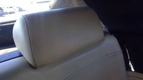 206.vw1b08 Volkswagen Beetle Convertible 2008 Headrest Left Rear Leatherette 489708