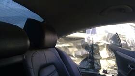 206.vw1q13 Volkswagen Black Leather Rear Outer Headrest Fits 2013 Cc Oem