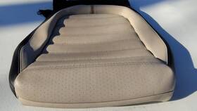 3c8881406 Volkswagen Genuine Passat Cc Front Bottom Seat Cover Beige Leatherette Oem