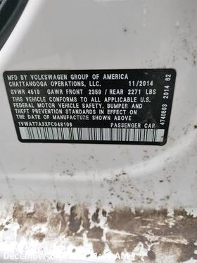 561885902b79x Volkswagen Passat 2018 Headrest 8815161