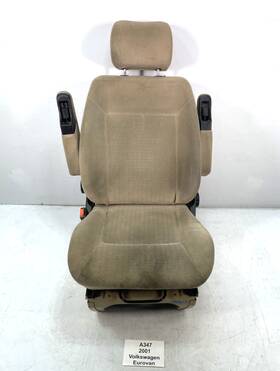 7d0.881.669 Volkswagen 99-03 Oem Eurovan Gls Front Left Driver Side Seat Cloth Beige Note