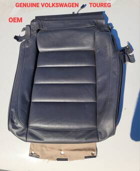 7l6881406lnp Volkswagen Toureg Front Bottom Seat Cover Anthracite Leather Oem Upholstery Skin