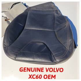 1550259-20 Volvo Xc60 Front Bottom Seat Cover Black Leather Oem Upholstery Skin