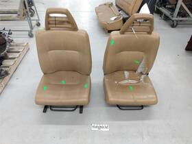 202.vo1q81 Volvo 245 Wagon As Is Front Leather Seat Set Fits 1975-1989