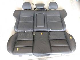 215.vo1o05 Volvo V50 Leather Rear Seat Set Lower And Upper 04 05 06 07 08 09 10 11