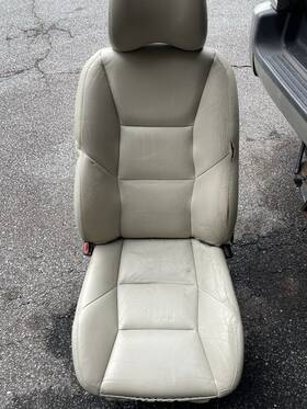 68419092 Volvo 2005-2009 S60 Left Front Driver Bucket Seat Tan Leather Power Sedan 916312