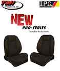 47-9005-11-11 Vw 1973-79 Pro Sport Vinyl Smooth Tmi Black Seats Headrest Series