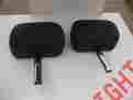 Ykc3169pa Triumph Tr7 Tr8 Jaguar Mgb Mgc Midget Pair Of Oem Black Leather Headrests