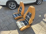 Porsche 911 944 Turbo Upholstery Seat Kit Set Tartan Plaid / Oem German Vinyl. Fixed Price $950.00.