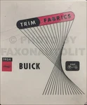 1954 Buick Upholstery Trim Fabric Dealer Album Convertible Top And Seat Swatches. Fixed Price $349.00.