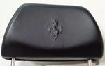 Ferrari 456 Front Seat Headrest Leather Black 6391350 New Gta Genuine. Fixed Price $500.00.