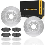 For Mazda RX-8 2004-2011 Rotor Set Silver W/ Brake Pads Drilled And Slotted. Fixed Price $355.96.