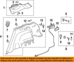 Gm Oem 19-23 BLAZER,XT5 Quarter Panel Interior Trim-handle Bezel 84433659. Fixed Price $52.92.