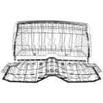 Rear Seat Spring Frame Set 67-69 *wide (long) Bottom & Back* Chevrolet Camaro. Fixed Price $789.95.