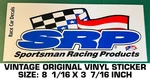 Je Pistons Sportsman Racing Products - Vintage Original Vinyl Decal Sticker. Fixed Price $8.70.