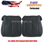 Driver / Passenger Bottom Perf Leather Cover Black For 09-17 Infiniti FX35 FX37. Fixed Price $84.09.