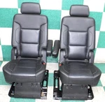 *note* 15' Gm Suv Lwb Black Leather Lh Rh Second Row Rear Captains Bucket Seats. Fixed Price $1039.29.