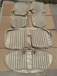 Genuine Mercedes 190E 190D W201 Front Rear Seat Cover Set Vinyl Oem Mint Cream. Fixed Price $499.99.