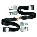 (2) 72" Black Universal Lap Seat Belt W/ Hardware, Pair - Chrome Latch Hot Rod. Fixed Price $100.95.