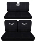 Fits 1958 1968 Chevy Impala 2DOOR Front 50-50 Top And Rear Bench Seat Covers. Fixed Price $159.99.