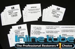 1972 Gm Seat Belt Labels Custom Date Code And Manufacture. Fixed Price $59.00.