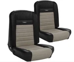 Ford Mustang Deluxe Pony Seat Trim Kit Black & White 1965 1966 Fastback Gt. Fixed Price $1069.89.