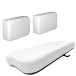 Ezgo Marathon Golf Cart Seat Back And Bottom White Cushion Set Fits 1971-94 Gas. Fixed Price $414.95.