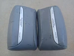 '02-06 Bmw E46 "ci" Convertible Rear Seat Gray Grey Leather Headrests Pair #3. Fixed Price $95.00.