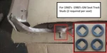 4 Nos Bucket/bench Seat Frame Clips! For Gto Camaro Firebird Chevelle Nova Etc. Fixed Price $29.00.