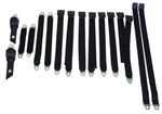 Pg Classic 1850-70BEN-434 Mopar 1970 B-body Bench Seat Belt Set Black Green. Fixed Price $906.99.