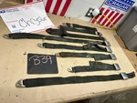 1966 68 1967 Mopar Dodge Seat Belts Black 2802947 2802279 Dart Charger Gtx. Fixed Price $149.99.
