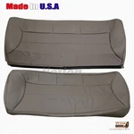 1992-1996 Ford Bronco -rear Bench Seat Complete Perforated Vinyl Covers Tan. Fixed Price $394.70.