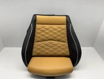 22 Cadillac CT4 Blackwing Drivers Seat Cover Lower Peanut Butter Brown Leather. Fixed Price $350.00.
