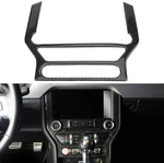 Real Carbon Fiber Dashboard Bezel Trim Cover Climate Gps 15-20 Ford Mustang. Fixed Price $79.99.