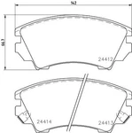 Mintex MDB2869 Front Brake Pad Set Fits Buick Chevrolet Gmc Holden Mg Opel Roewe. Fixed Price $42.91.