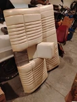1967 Grand Prix Ivory Rear Seat Frames & Speaker Grill Arm Rest. Fixed Price $999.00.