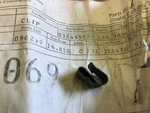 1963-78 Corvette C2 C3 Nos Gm Seat Cover "s" Retaining Clip 3869582. Fixed Price $10.00.